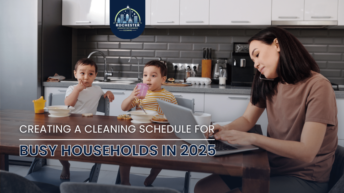 Creating a cleaning schedule for busy households